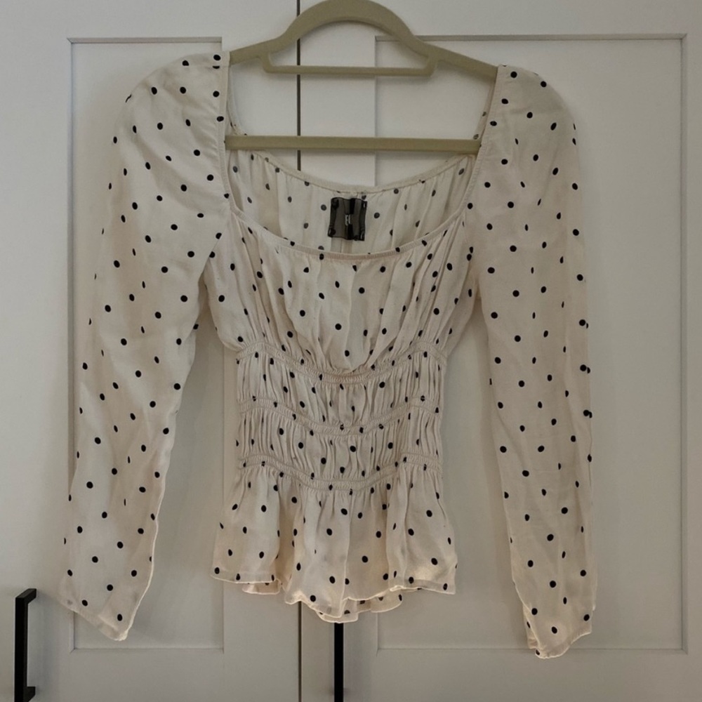 Reformation Polka Dot Top